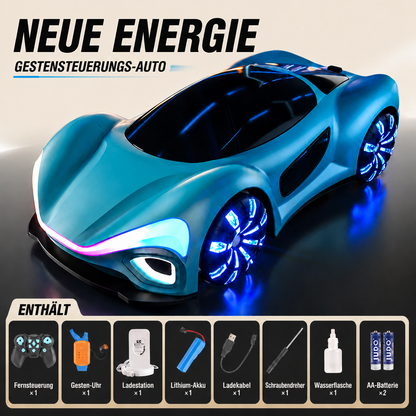 Leuchtendes RC-Driftauto mit Sprüheffekt & Ladestation