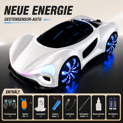 Leuchtendes RC-Driftauto mit Sprüheffekt & Ladestation