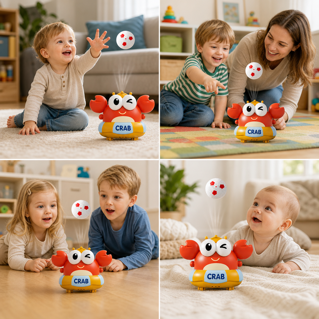 Elektrisches schwebendes Krabbenball-Spielzeug für Kinder