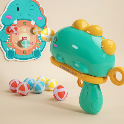 Dinosaurier-Klettball-Werfer – Zielschießspiel für Kinder