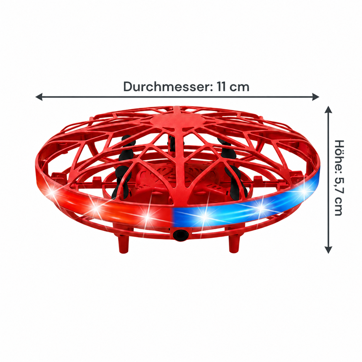 Bewegungsgesteuerte LED-UFO-Flugdrohne