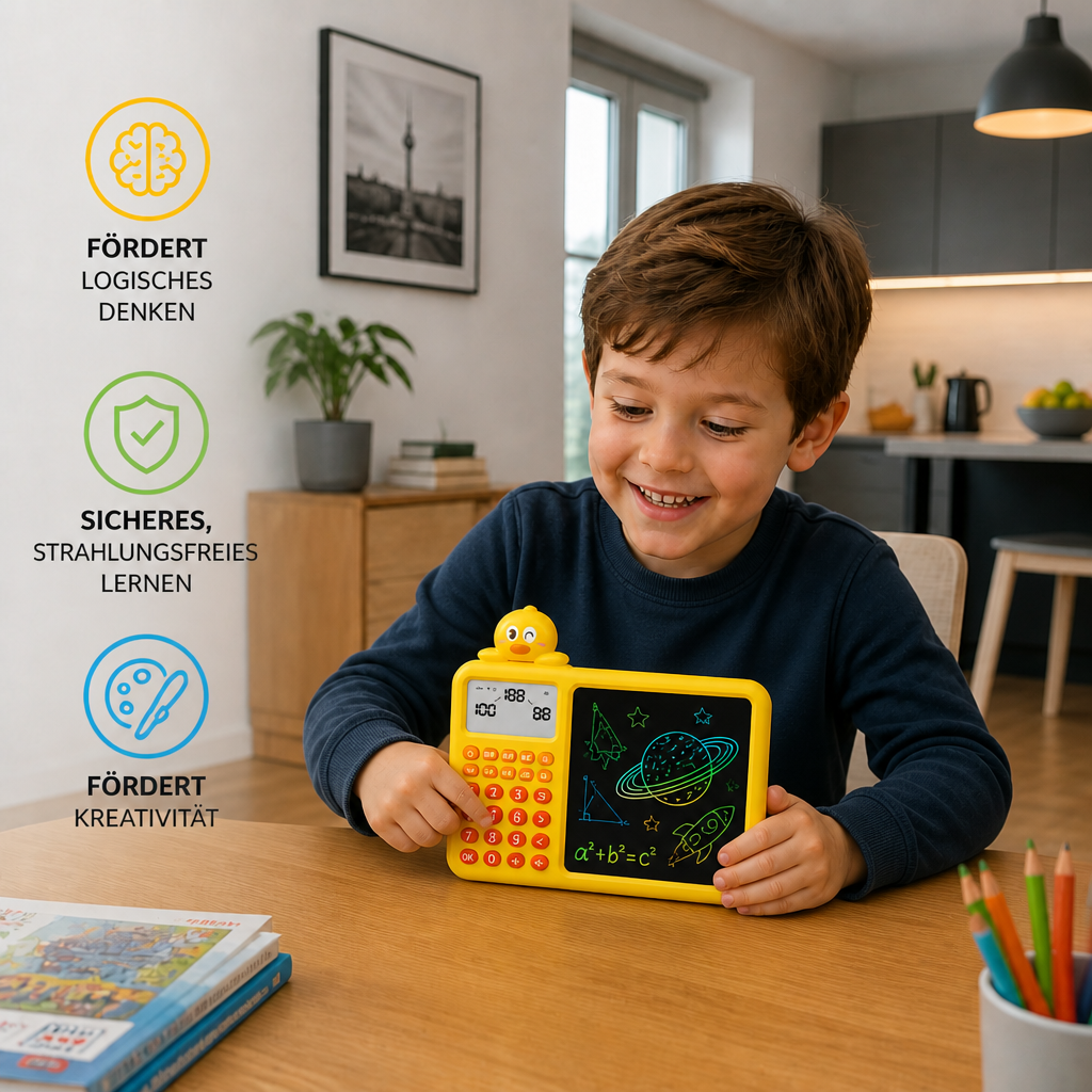 Interaktives Mathe-Zeichen- & Lösch-Lernset für Kinder