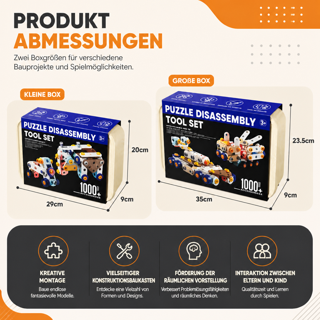 DIY-Werkzeugset für Kinder mit elektrischem Bohrer – MINT-Bauset