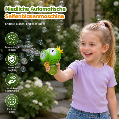 Niedliche automatische Seifenblasenmaschine – Elektrischer Seifenblasenmacher für Kinder