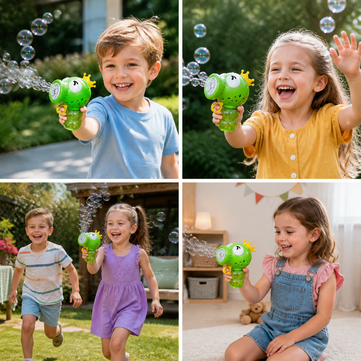 Niedliche automatische Seifenblasenmaschine – Elektrischer Seifenblasenmacher für Kinder