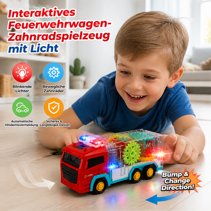 Interaktives Feuerwehrwagen-Zahnradspielzeug mit Licht