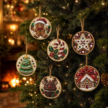 DIY-Weihnachts-Holzanhänger-Diamond-Painting-Set