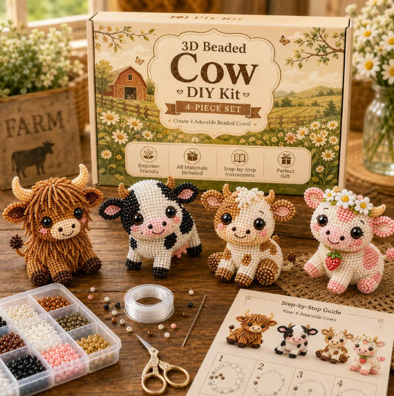 3D-Perlentier-Bastelset – DIY-Set für Mini-Perlenkunst für Anfänger