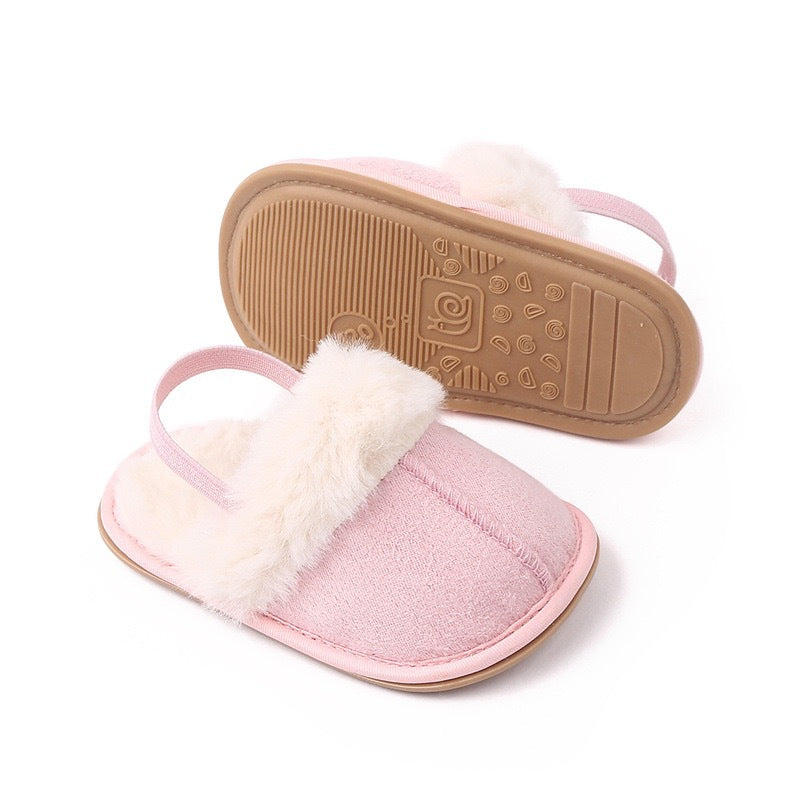 Flauschige Hausschuhe für Babys & Kleinkinder mit weichem Plüschfutter und rutschfesten Sohlen