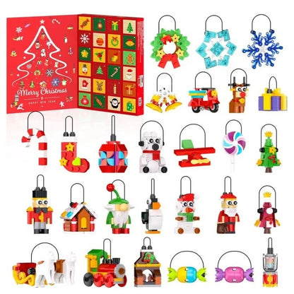 Weihnachtsschmuck-Baustein-Adventskalender