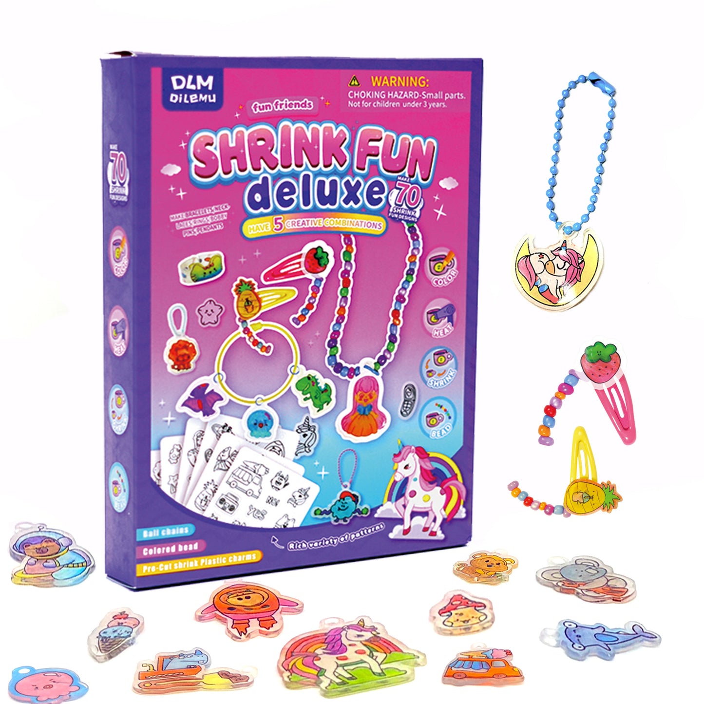 DIY-Schrumpfkunst-Set für Schlüsselanhänger & Charms für Kinder