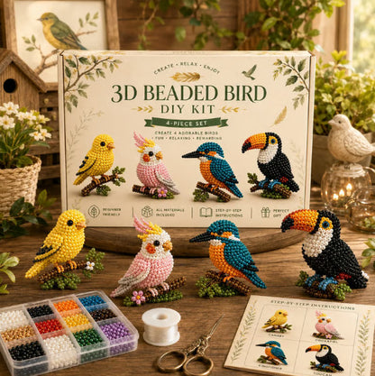 3D-Perlentier-Bastelset – DIY-Set für Mini-Perlenkunst für Anfänger