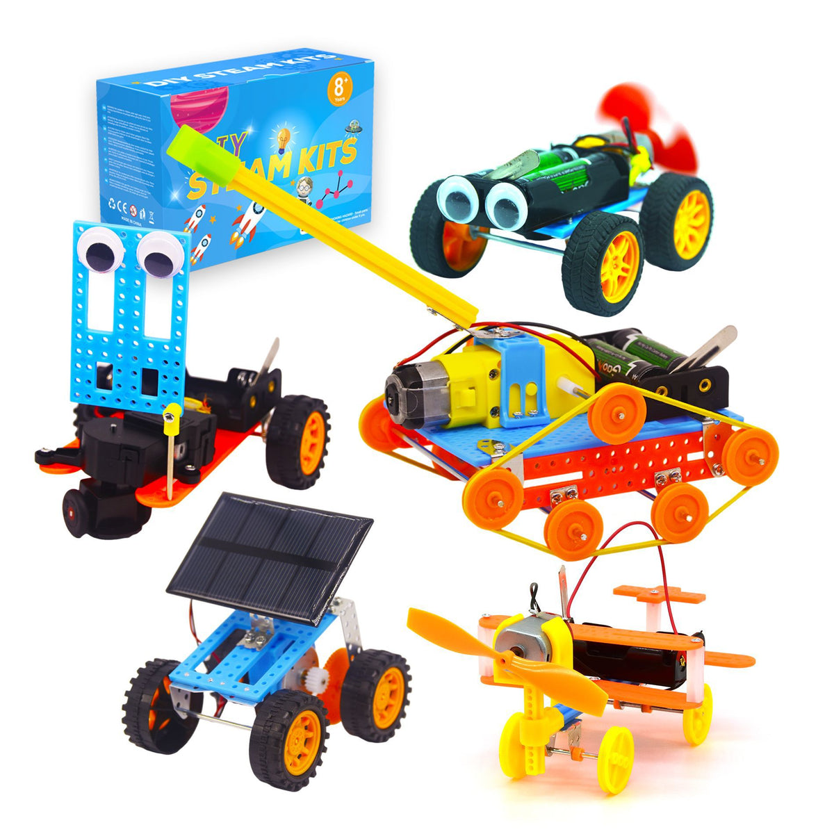 5-in-1 DIY-MINT-Fahrzeug-Bauset für Kinder