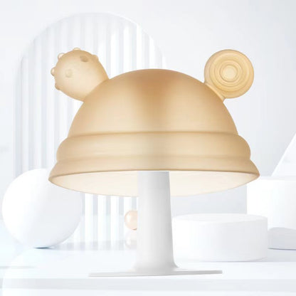 Baby-Beißring in Pilzform aus Silikon für kleine Hände