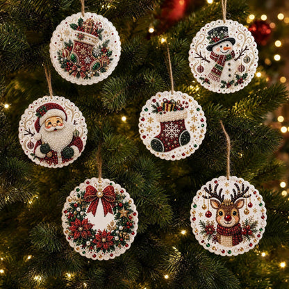 DIY-Weihnachts-Holzanhänger-Diamond-Painting-Set
