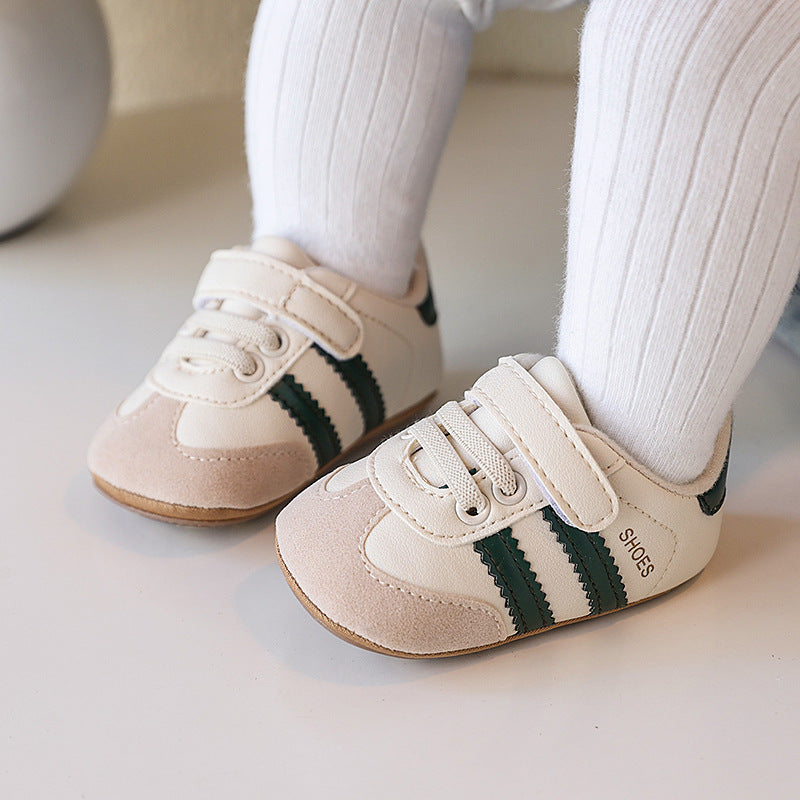 Klassische Retro-Babysneaker – Lauflernschuhe mit weicher Sohle