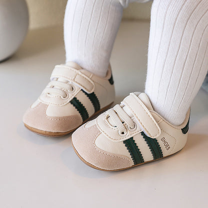 Klassische Retro-Babysneaker – Lauflernschuhe mit weicher Sohle