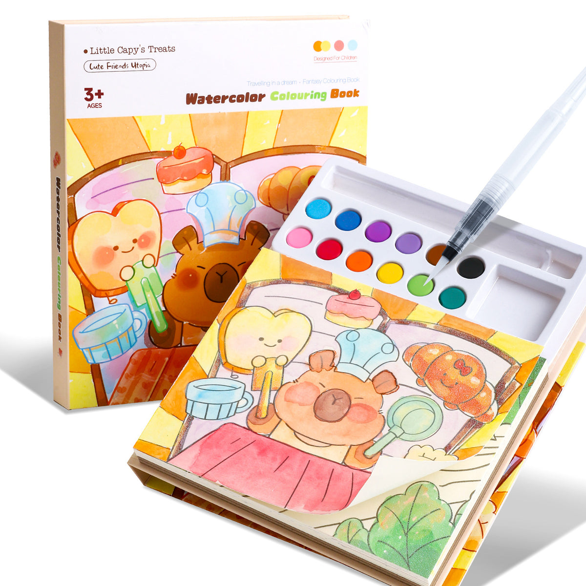 Alles-in-einem Aquarell-Malbuch