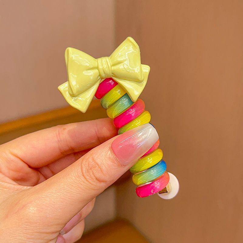 Süßes Spiral-Haargummi-Set für Kinder