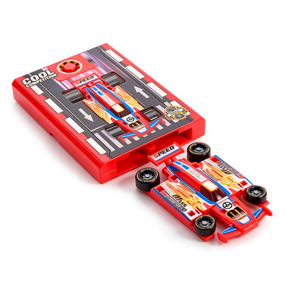 Mini-Rennwagen-Katapult im Taschenformat