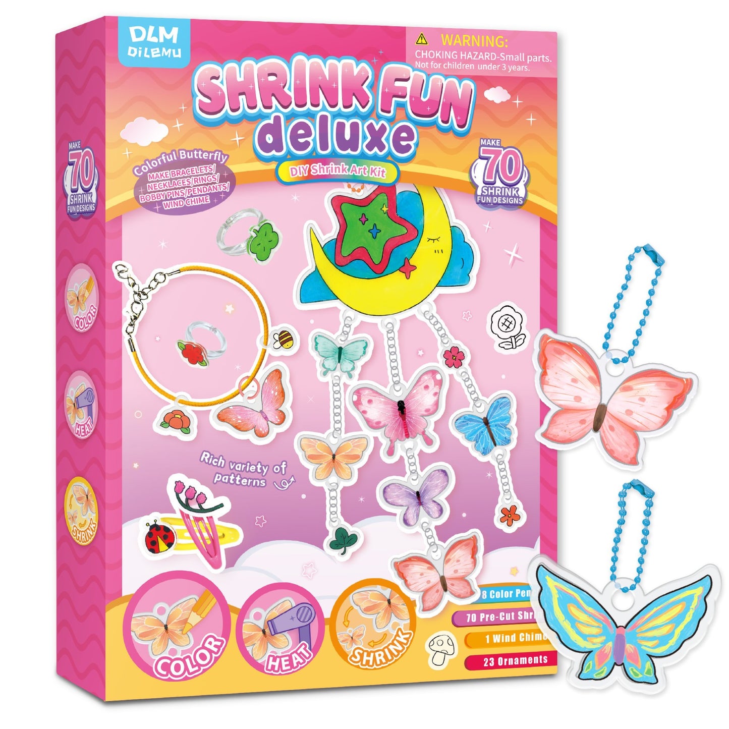 DIY-Schrumpfkunst-Set für Schlüsselanhänger & Charms für Kinder