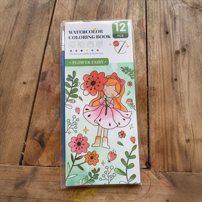 All-in-One-Aquarell-Malbuch mit integrierten Farben & Pinsel
