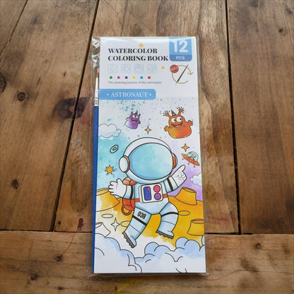 All-in-One-Aquarell-Malbuch mit integrierten Farben & Pinsel