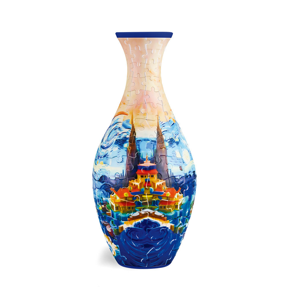 DIY-3D-Puzzle-Blumenvase
