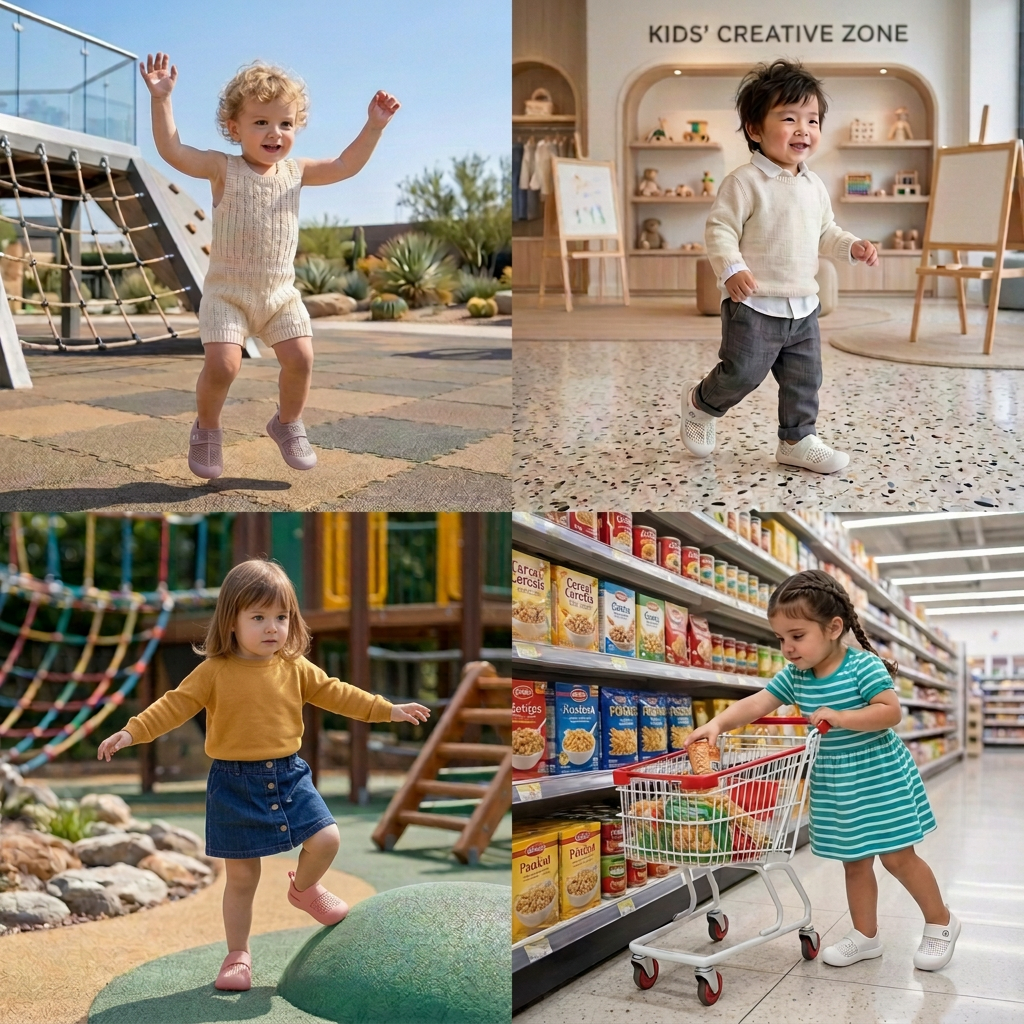 Bequeme Babyschuhe mit weichen, rutschfesten Sohlen