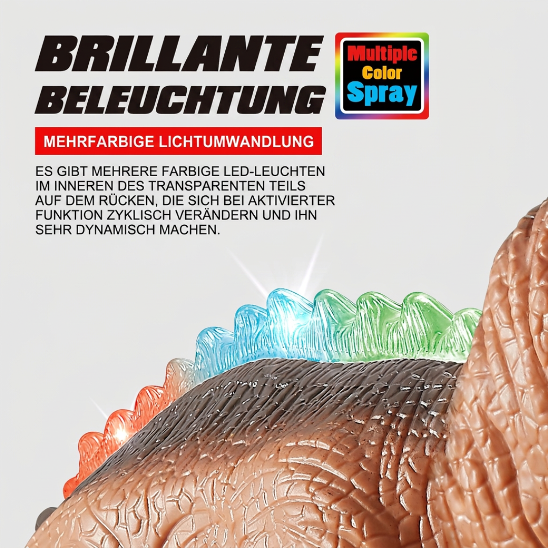 Ferngesteuerter laufender T-Rex – RC-Dinosaurier mit Sprühnebel, Licht & Sound