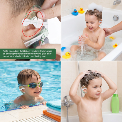 Wasserfester Ohrschutzfolie für Kinder