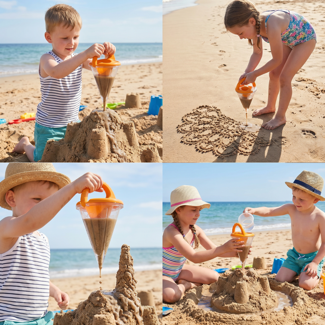Strand-Trichter-Spielzeug für Kinder