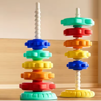 Regenbogen Dreh- und Farbturm Spielzeug