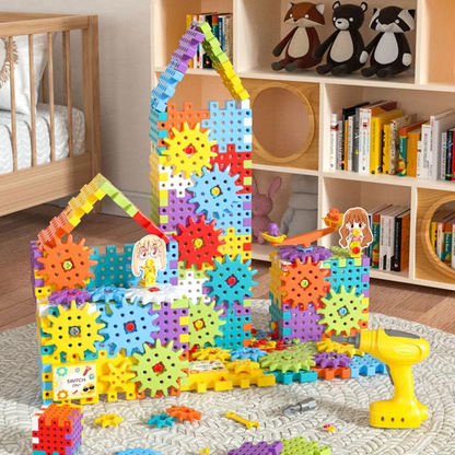 Montessori 3D Zahnrad und Puzzle Spielsteine