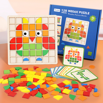 Montessori Mosaik Puzzle Farben und Formen Spiel