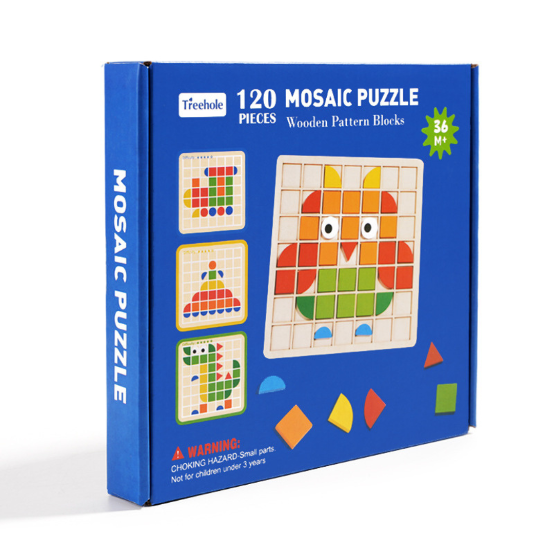 Montessori Mosaik Puzzle Farben und Formen Spiel