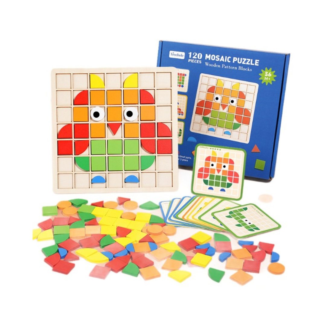 Montessori Mosaik Puzzle Farben und Formen Spiel