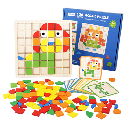 Montessori Mosaik Puzzle Farben und Formen Spiel