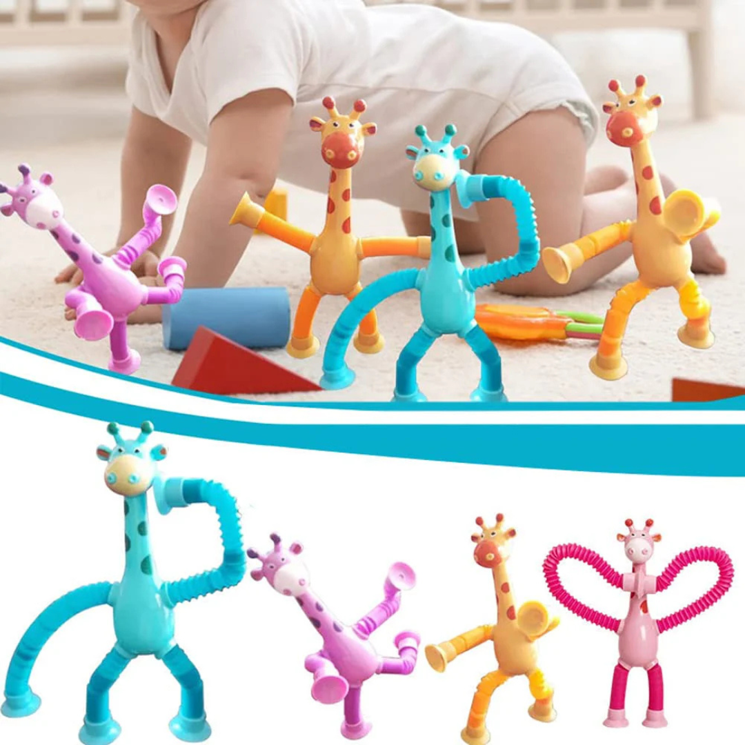 Sensorische Saugnapf Giraffe Baby Spielzeug