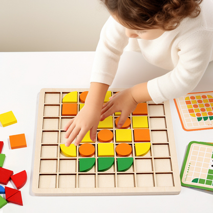 Montessori Mosaik Puzzle Farben und Formen Spiel