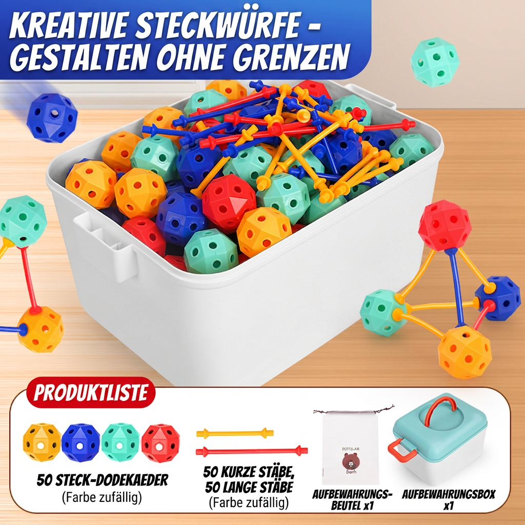 3D-STEM-Bausatz – Kreatives Lernspielzeug