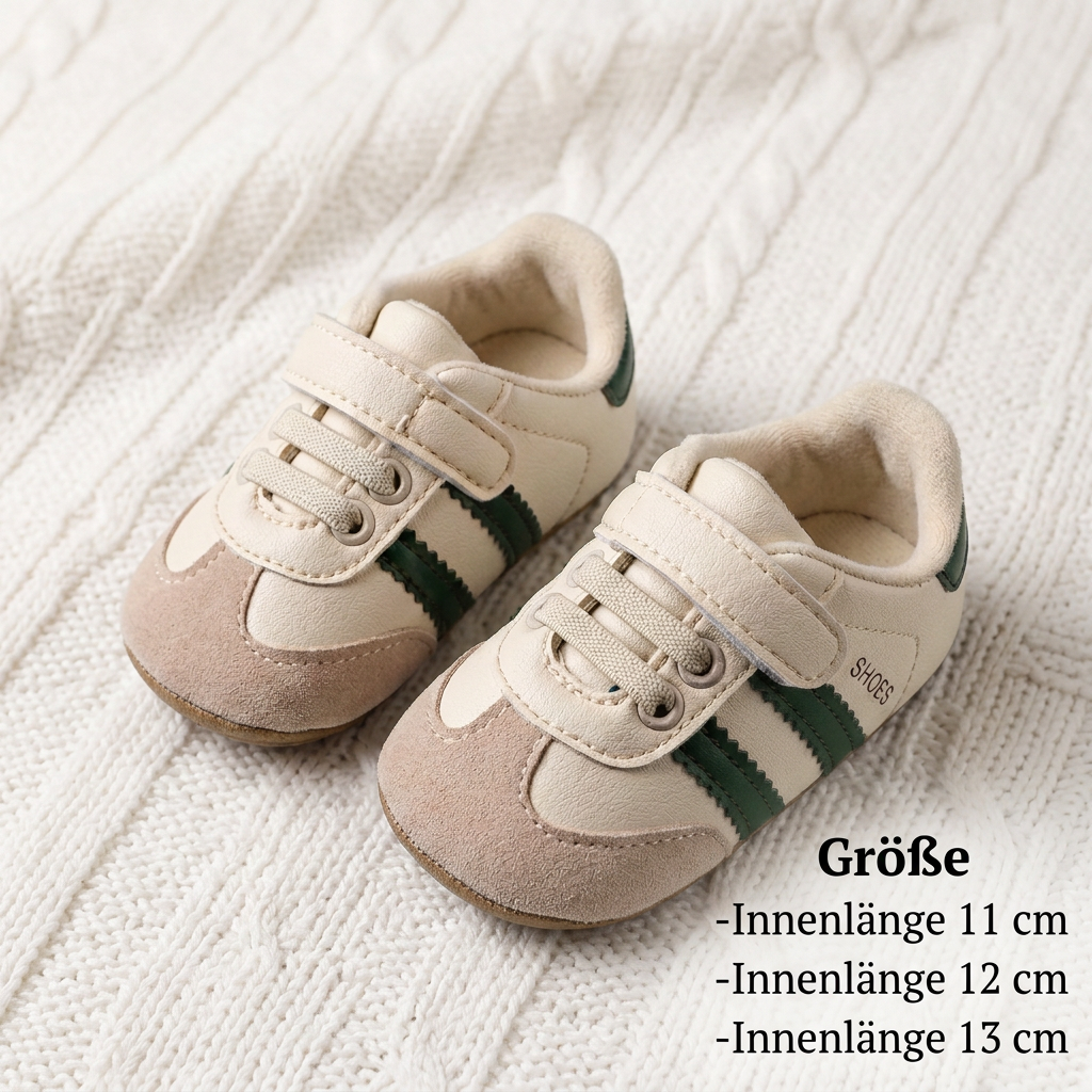 Klassische Retro-Babysneaker – Lauflernschuhe mit weicher Sohle