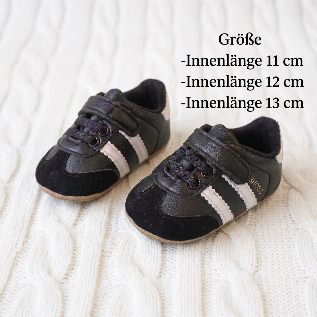 Klassische Retro-Babysneaker – Lauflernschuhe mit weicher Sohle