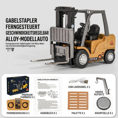 RC-Baufahrzeuge im Maßstab 1:64 – Gabelstapler, Bagger, Muldenkipper & Bulldozer