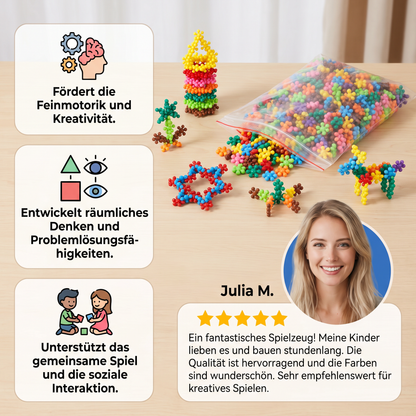 Montessori-Pflaumenblüten-Bausteinset