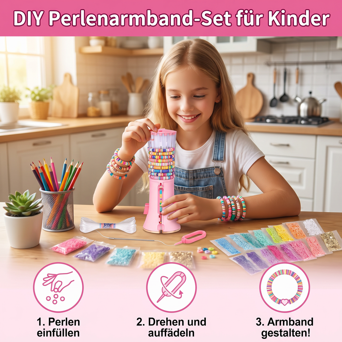 DIY-Perlenarmband-Bastelset für Kinder