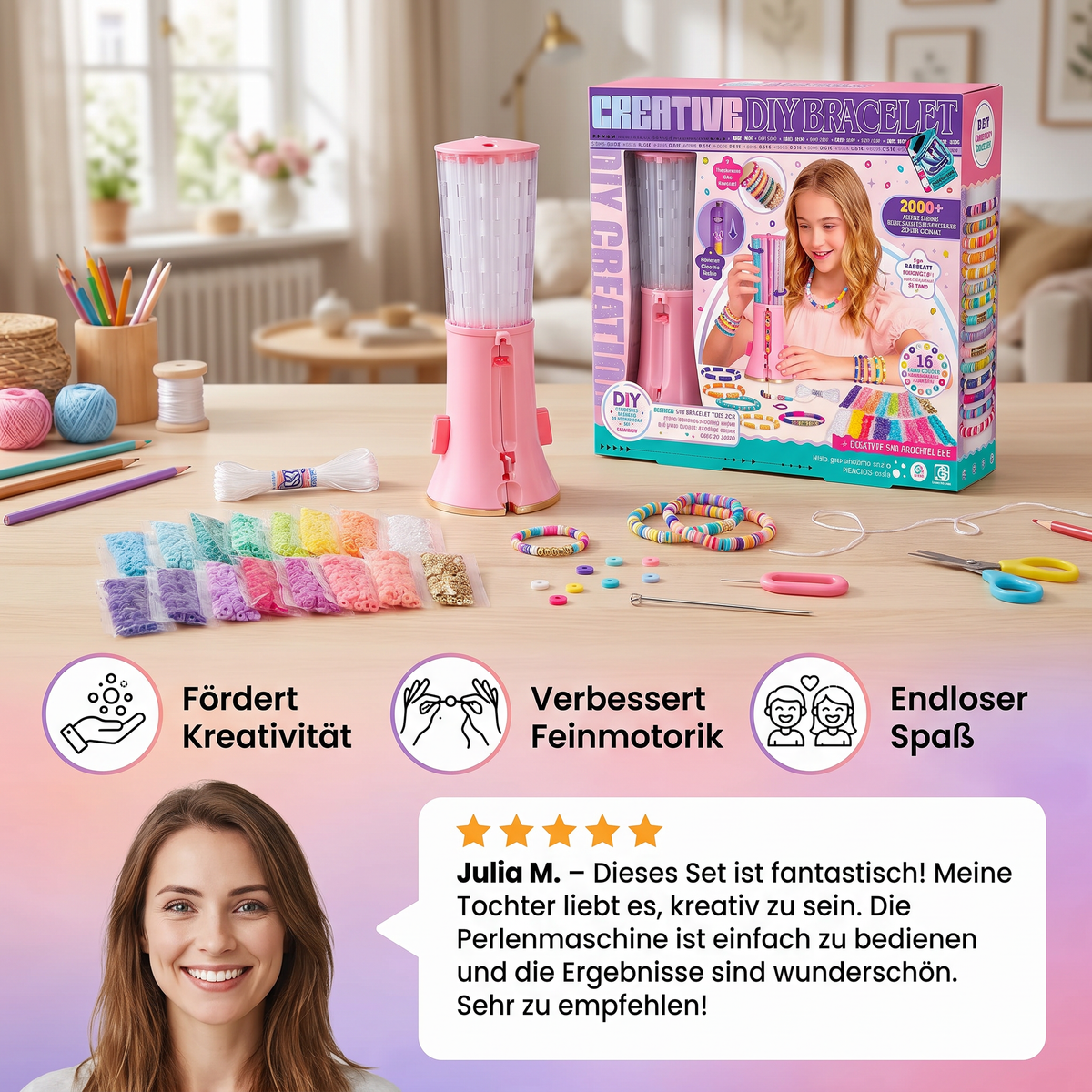 DIY-Perlenarmband-Bastelset für Kinder