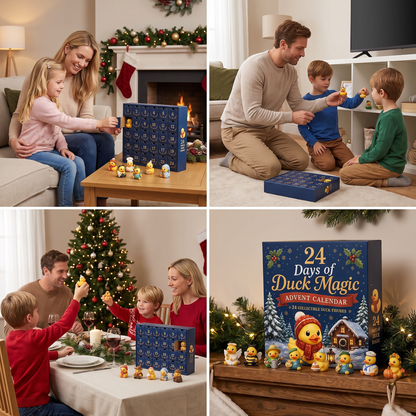 24-Tage-Adventskalender mit magischen Enten & sammelbaren Mini-Figuren