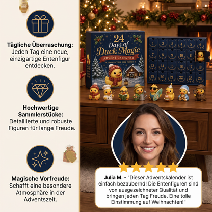24-Tage-Adventskalender mit magischen Enten & sammelbaren Mini-Figuren