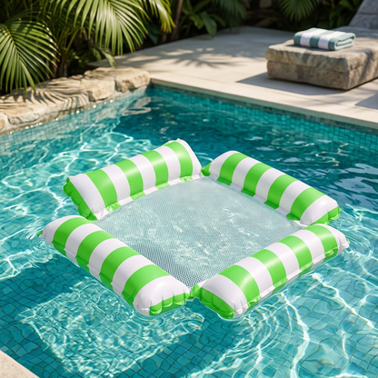 Aufblasbare Wassermatte mit Netzfläche – Komfortable Pool- & Schwimmliege